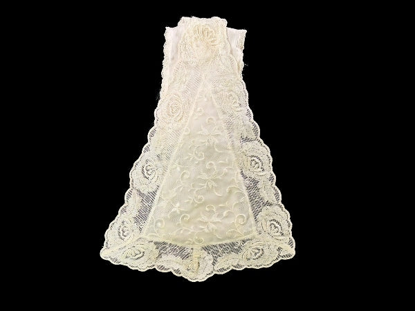Ivory Nottingham Lace Jabot - JABOTA