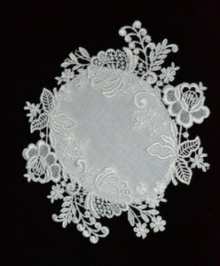 Sprigs and Flowers Lace Doiley - PM124