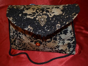 Fabric and Lace Purse