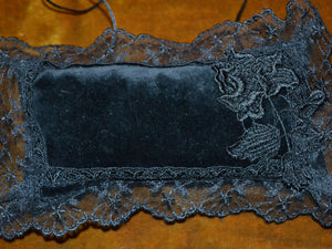 Small Black Cotton Velvet Jewellery Display Cushion - CN211