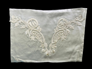 Pure Silk and Nottingham Lace Pale Blue Lingerie/Travel Bag - LBG403