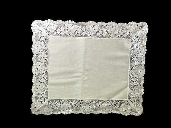 Nottingham Lace and Irish Linen Place Mat Set - PM136