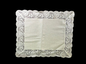 Nottingham Lace and Irish Linen Place Mat Set - PM136