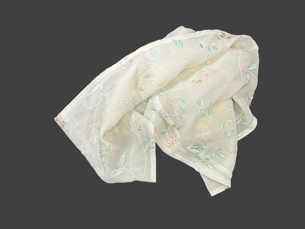 Autumnal Floaty Silk Chiffon Scarf - SF221L