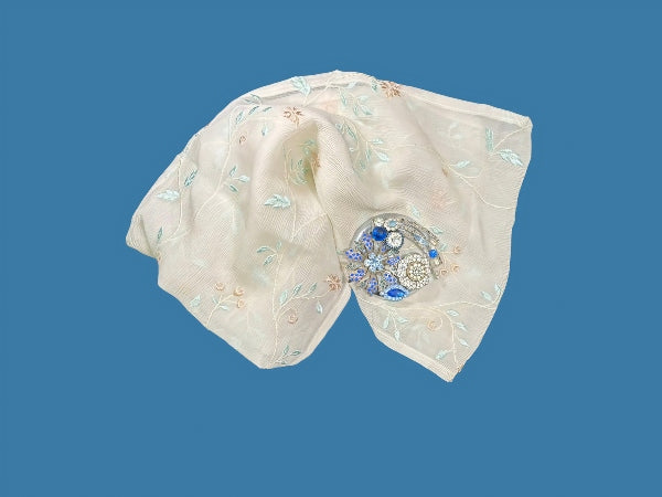 Autumnal Floaty Silk Chiffon Scarf - SF221L