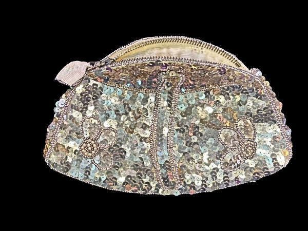 Vintage 1920's Austrian Gold Sequinned Purse - VP3