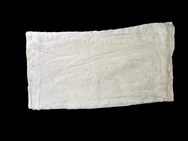 Cream Devore Silk Velvet Wrap - WP505