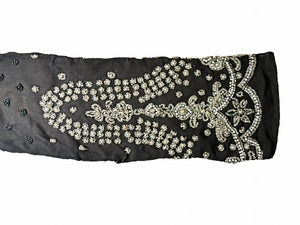 Beaded Silk Chiffon Scarf - SF2012