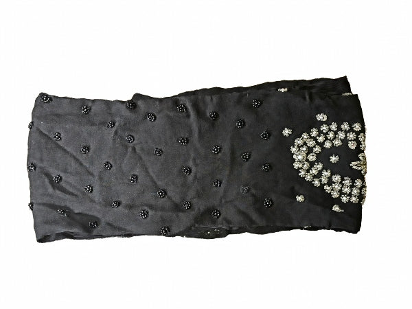 Beaded Silk Chiffon Scarf - SF2012