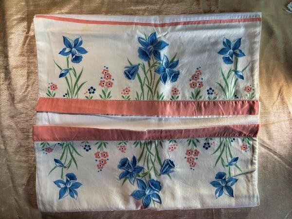 Vintage Floral  Bolster and Pillowcase Set - VBED1
