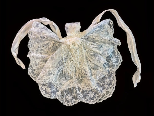 Ivory Nottingham Lace Jabot/Ruffle - JABOTH
