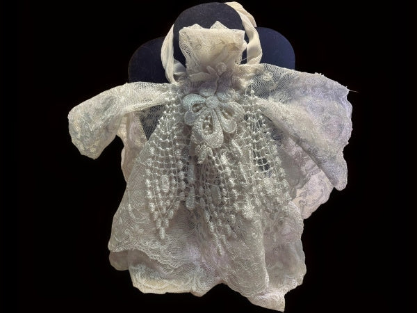 Ivory Nottingham Lace Jabot/Ruffle - JABOTH
