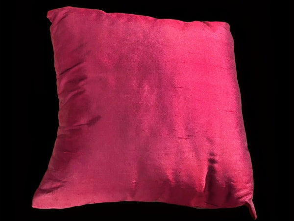 Lace Lovers Ruby and Gold Silk Pillow - LLCN3001