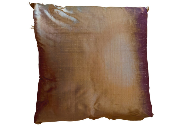 Lace Lovers Sage Silk and Gold Nottingham Lace Silk Cushion - LLCN3004