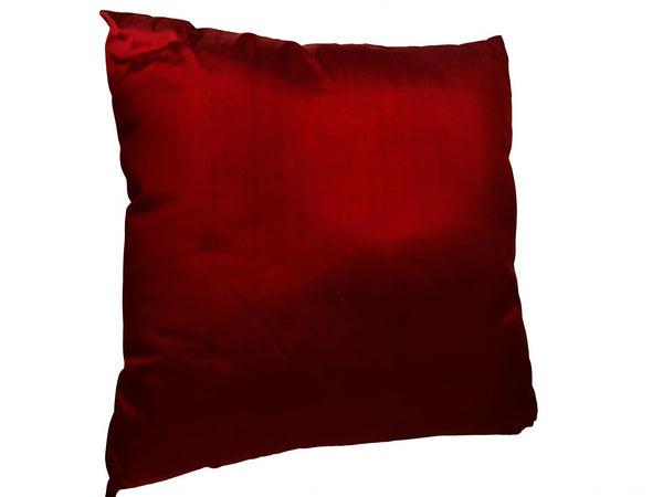 Lace Lovers Ruby and Gold Nottingham Lace Silk Cushion - LLCN3013