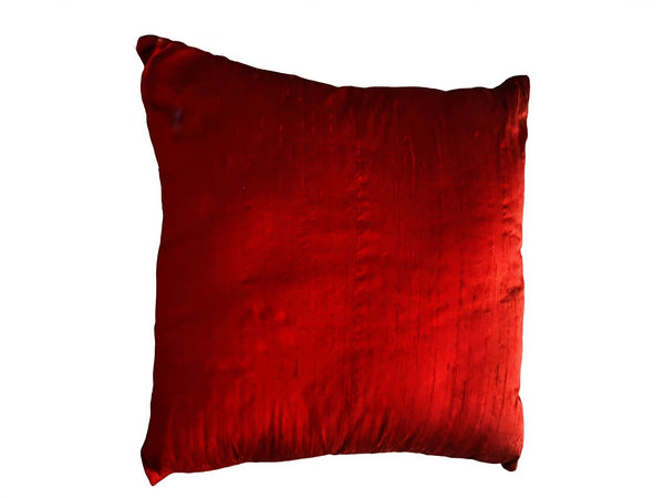 Lace Lovers Ruby and Ruby Nottingham Lace Silk Cushion - LLCN3032