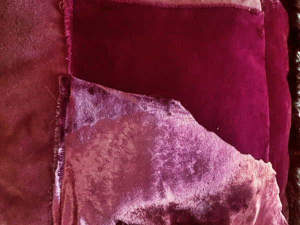 Lace Lovers Purple Velvet and Maribou Feather Cushion - LLCN3034