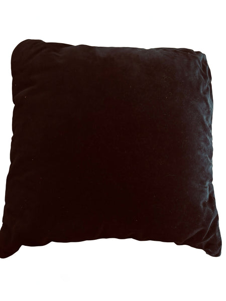 Leopard Skin Cotton Velvet and Marabou Feather Cushion - LSMR1
