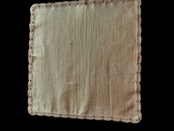 Linen and Cluny Lace Napkin - N1