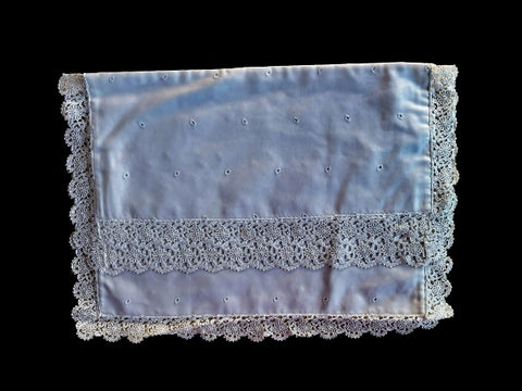 Pure Cotton and Nottingham Lace Nightdress Case  - NDC01