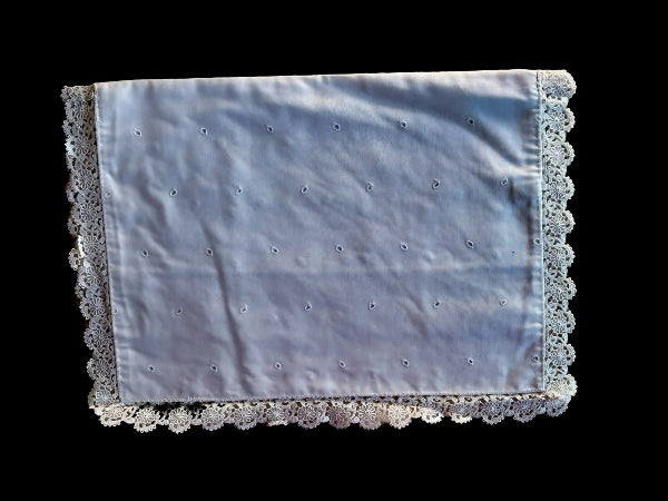 Pure Cotton and Nottingham Lace Nightdress Case  - NDC01