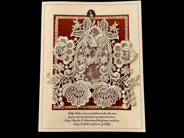 Sprigs and Flowers Small Lace Doily - PM125