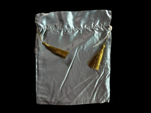 Pale Aqua Pure Silk Shoe Bag - SB1