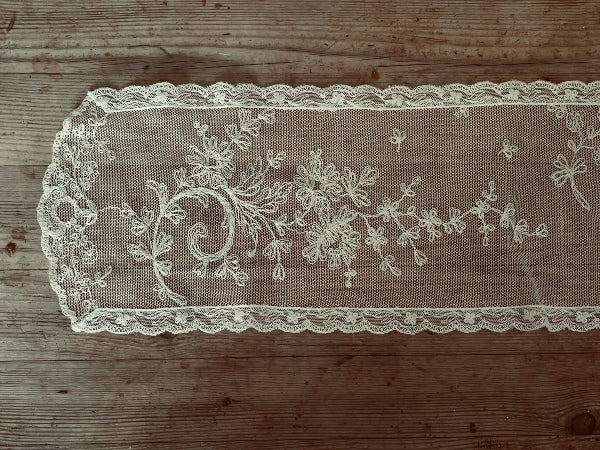 Narrow Nottingham Lace Scarf - SF20267