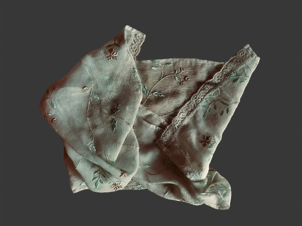 Autumnal Floaty Silk Chiffon Scarf - SF223S