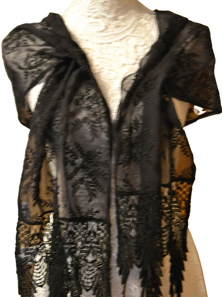 Black Angel Wing Scarf - SF318