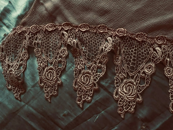 Beaded Butterfly Silk Shawl - SH304