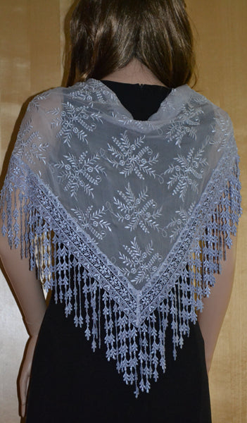 Drippy Lace Evening Shawl - SH316