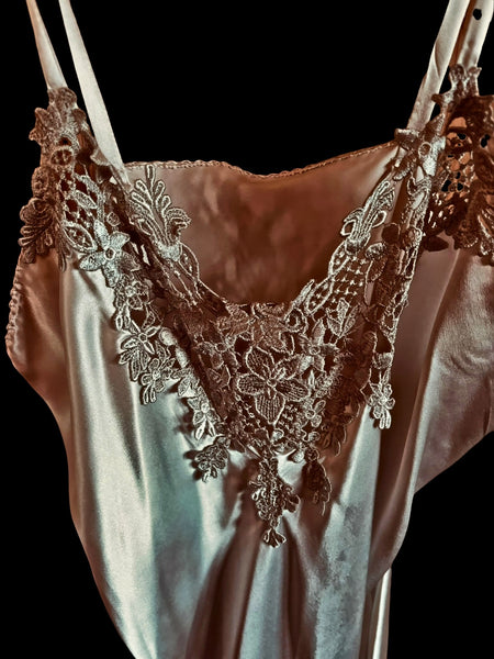 Silk and Nottingham Lace Chemise  - SL1