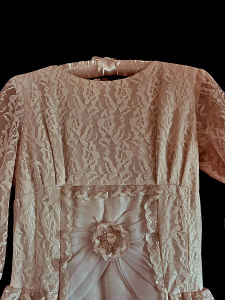 Vintage Empireline Nottingham Lace Wedding Dress - VWD1