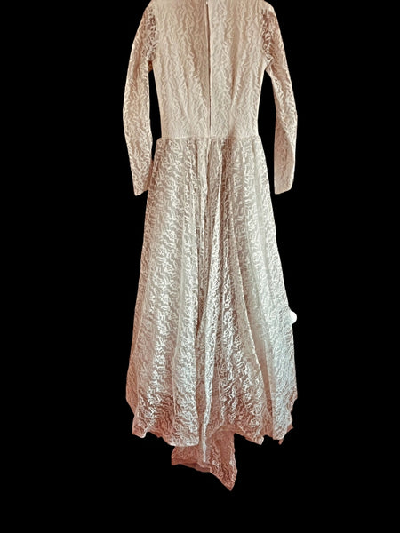 Vintage Empireline Nottingham Lace Wedding Dress - VWD1