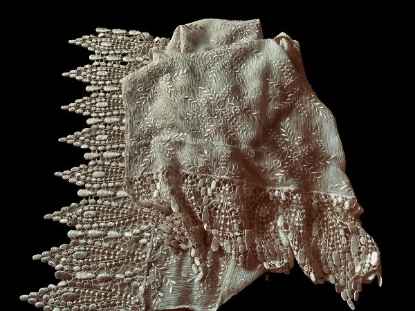 Ivory Lace Wrap - WP289