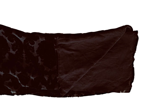 Black Devore Silk Velvet Wrap - WP407