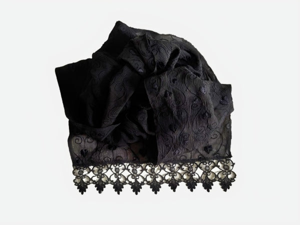 Hearts Silk Chiffon Scarf - SFHEART