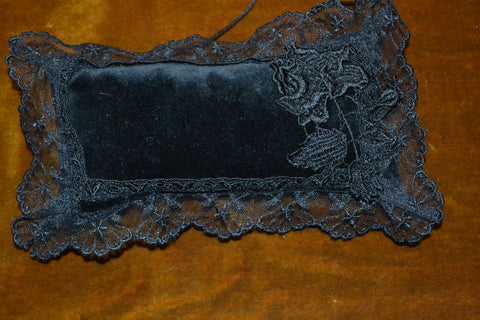 Black Cotton Velvet Cushion - LLCN211