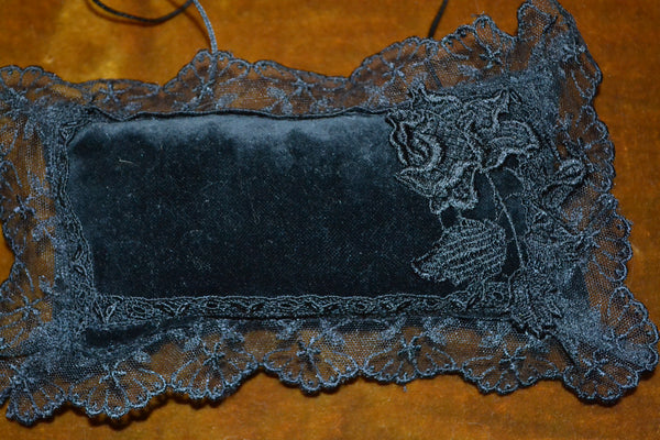 Black Cotton Velvet Cushion - CN211