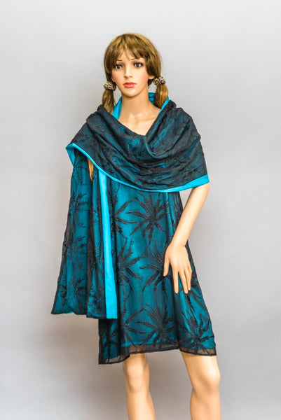 1980's Original Kitty Fisher's Secret Silk Slip Dress with Wrap