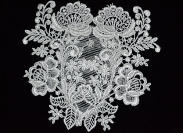 Sprigs and Flowers Small Lace Doily - PM125