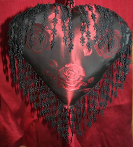 Ruby Rose Heart Cushion - RRH04